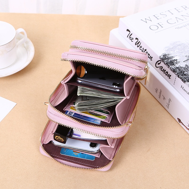 SMOOZA Crossbody komórek torba na telefonu na ramię torebka na telefon moda codziennego użytku posiadacz karty Mini letnia torba na ramię dla kobiet portfel