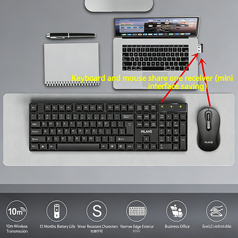 2.4GHz Wireless Keyboard Mouse Set Gaming Keyboard Mouse Kit Tablet keyboard for Android TV Box Laptop PC Office Accessories