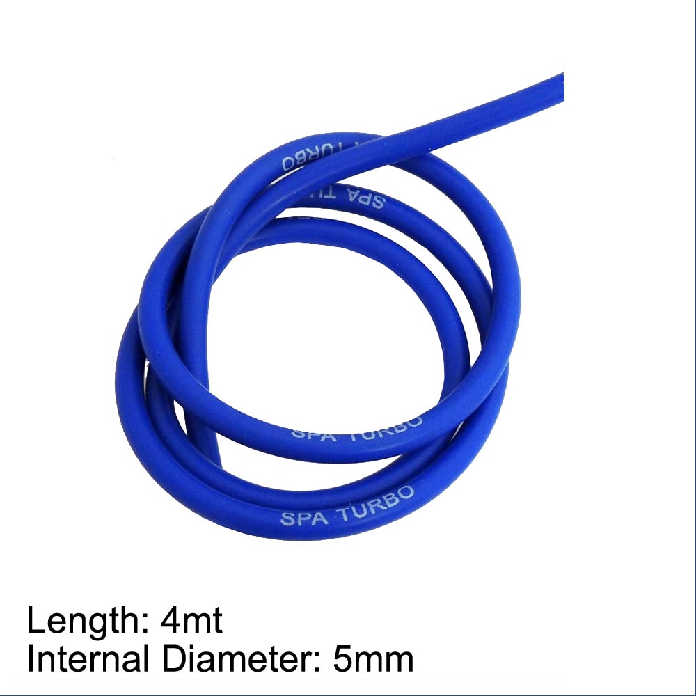 4 MT 5mm ID x 10mm OD blue silicone vacuum boost reference wastegate hose tube pipe SPA Turbo