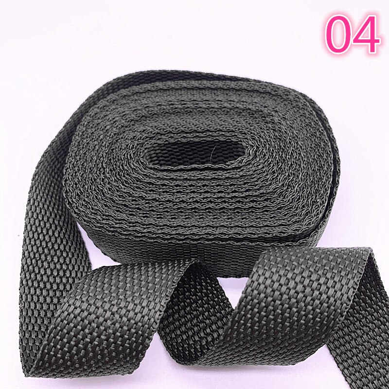DIY 3 Yards Length 1 Inch (25mm) Width Nylon Webbing Strapping many Color: 04
