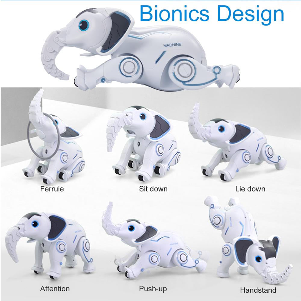 Wireless Remote Control Elephant Robot Interactive Children Toy Singing Dancing Elephant Robot Toy Early Education Toy For Kids