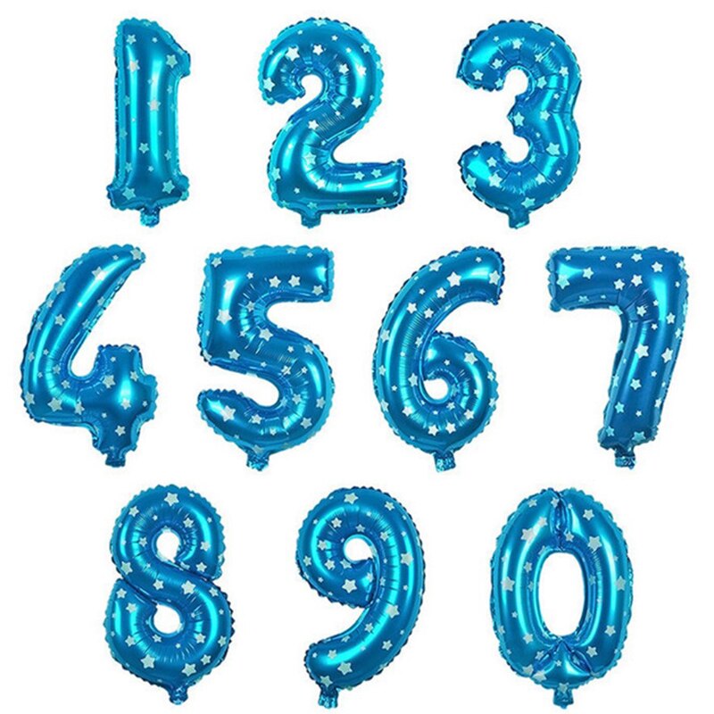 32 Inch Big Foil Birthday Balloons Air Helium Number Balloon Figures Happy Birthday Party Decorations Kid Baloons Birthday