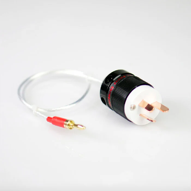 0.5m Cable For HiFi Audio GND Grounding Box Tuning Box Power Purifier Electronic Black Hole: Red