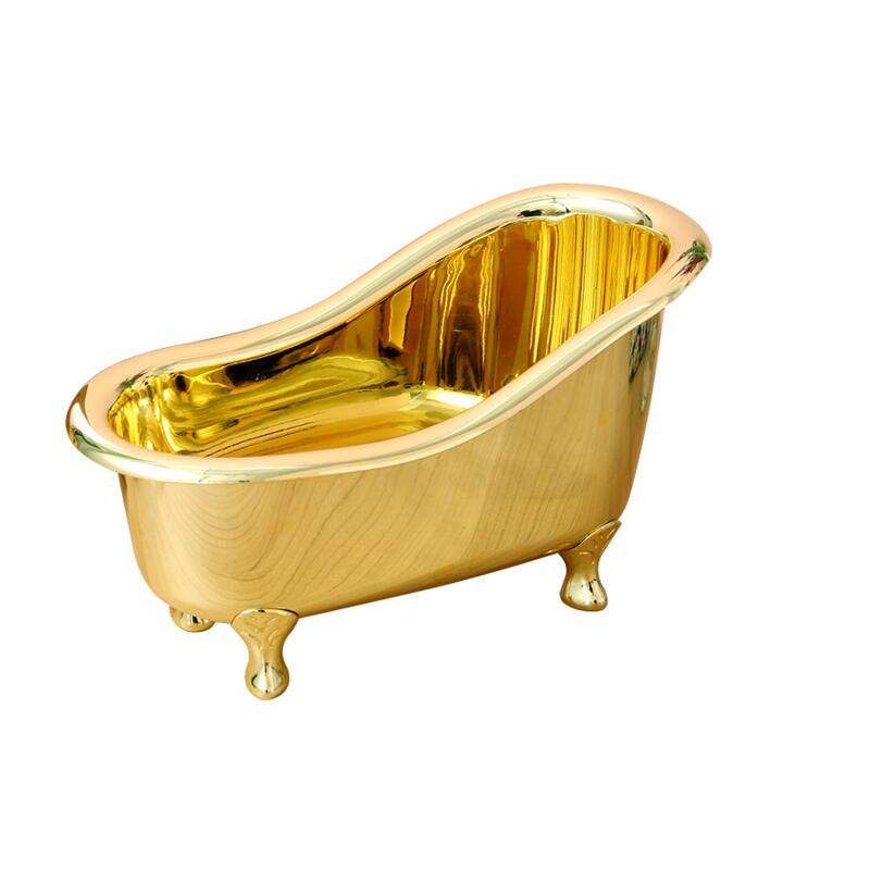 High Grade Accessories Bathroom Mini Bathtub White Soap Storage Box Toothbrush Toothpaste Induction Box Snack Storage Box D5