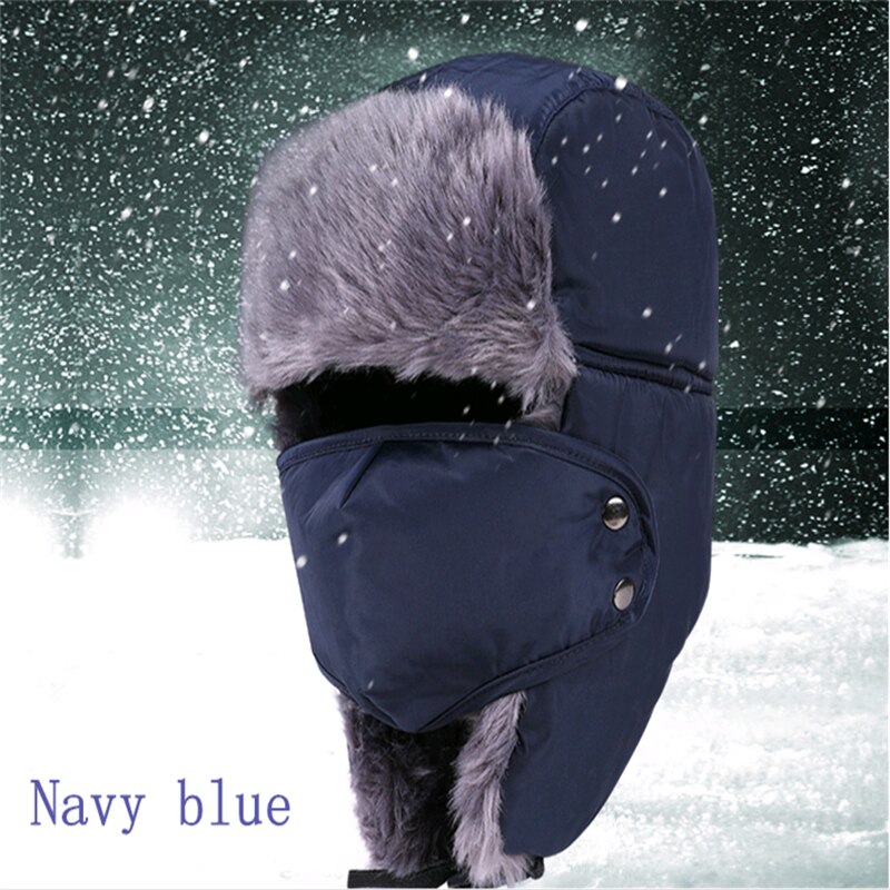 Varm fortykning bomull pels øreklaff vinter bomber hattemaker menn kvinner holder varmen snø caps russiske bomber hattemaker  cy0017