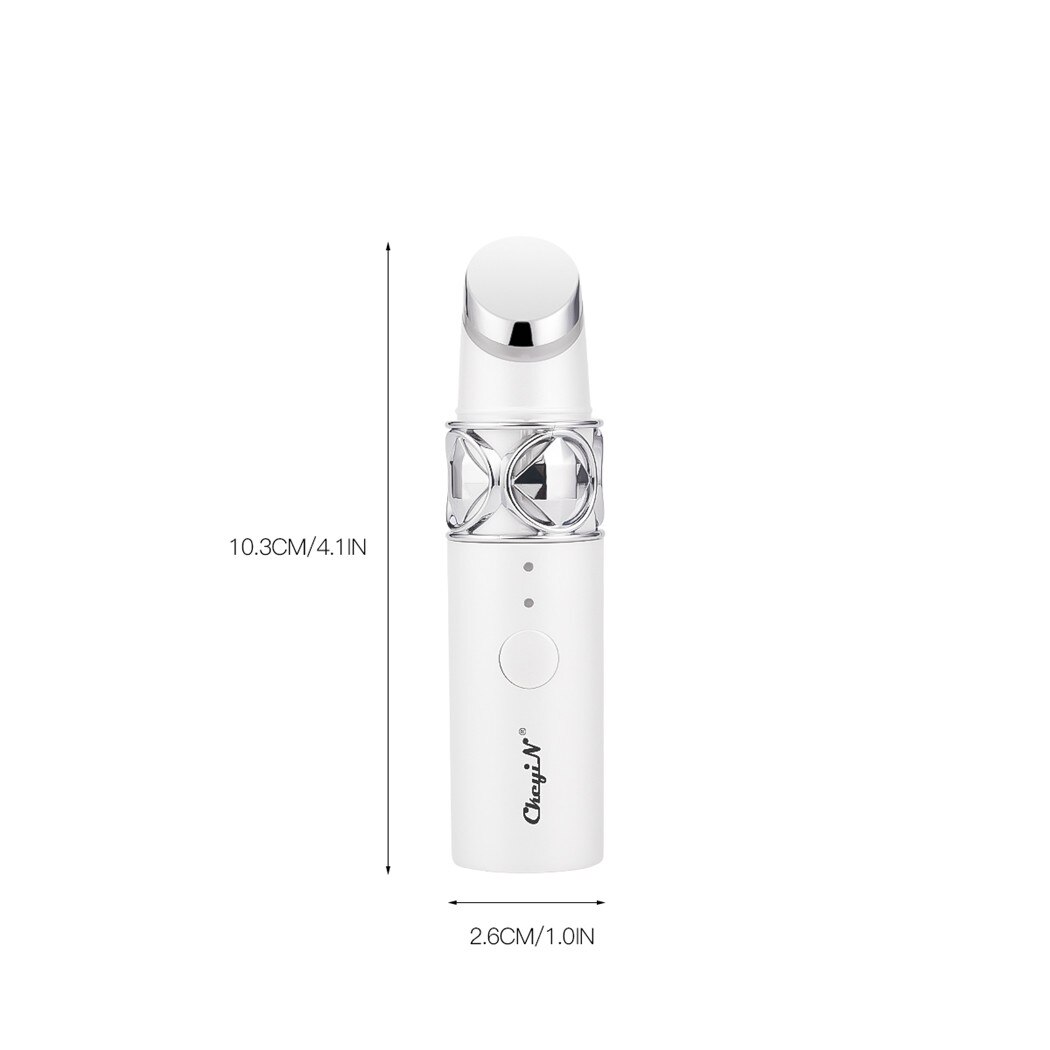 Silmähierontalaite sininen punainen valohoito lämmitetty silmän hierontasauva korkeataajuinen tärinä poistaa tumman ympyrän turvotuksen kauneuslaite