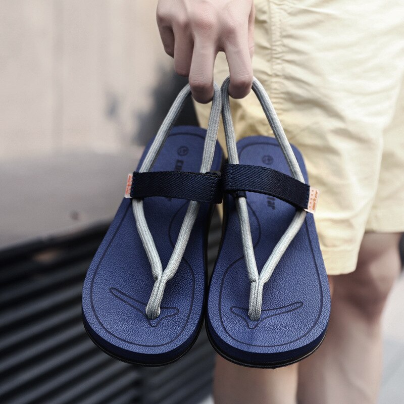 Classics mannen Sandalen Air Mesh Naaien Solid Zomer Schoenen Basic Voor Achter Band Lage Mannen Strand Schoenen