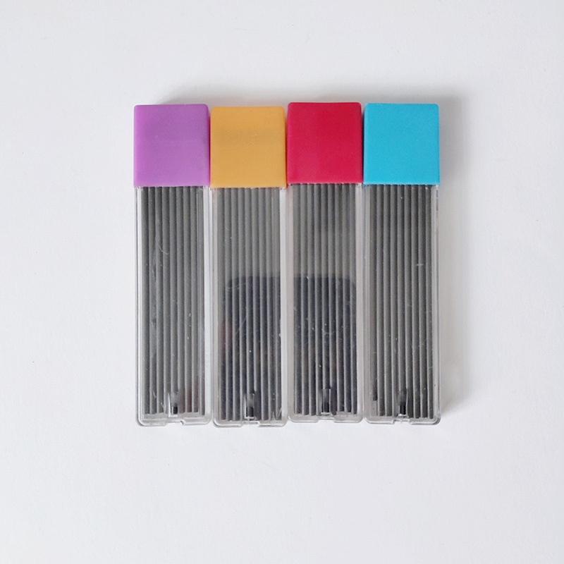 9/12 Teile/schachtel Farbe Druckbleistiftminen einstellen 2,0 2B Bleistiftstange Farbige Automatische Bleistiftkernmine für Schule Kunst Skizze