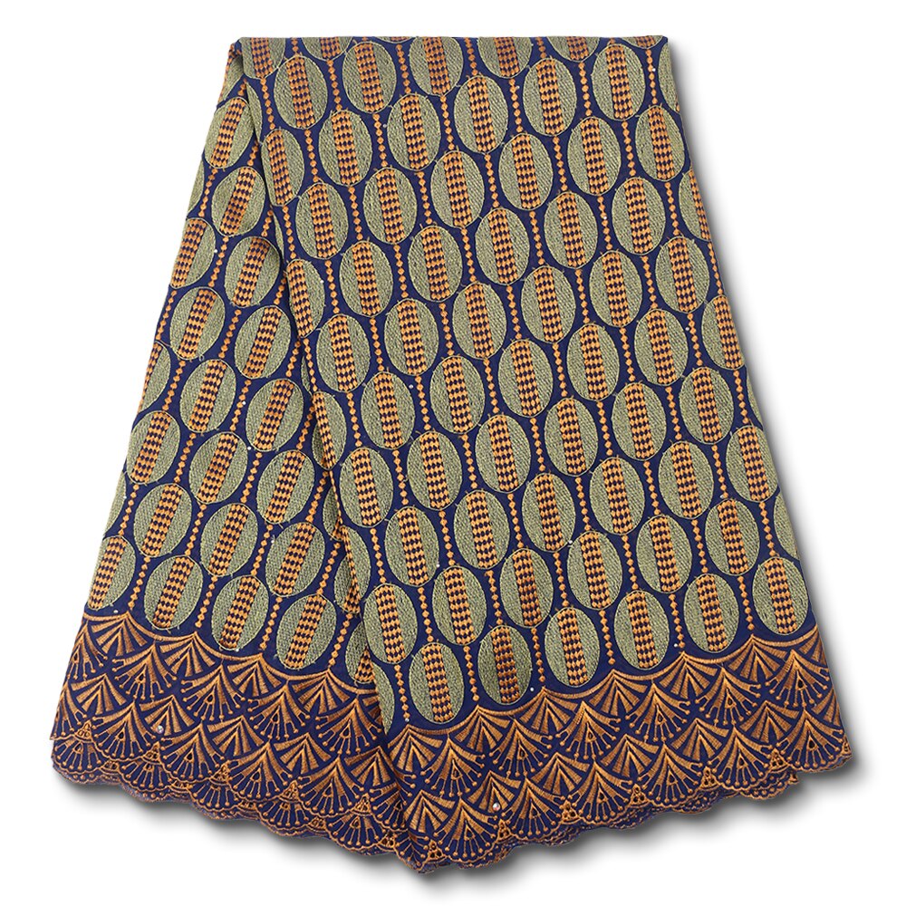 African Dry Cotton Lace Fabric Lace Swiss Voile Laces In Switzerland Nigerian Lace Fabrics Sewing YA3678B-6