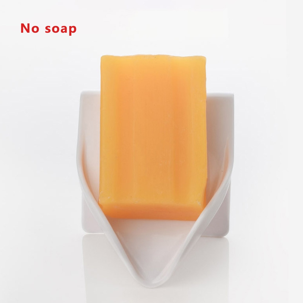 Wall Mount Stable ABS Practical Hygienic Storage Home Quick Drain Bathroom Self Adhesive Soap Holder No Drilling Space Saving