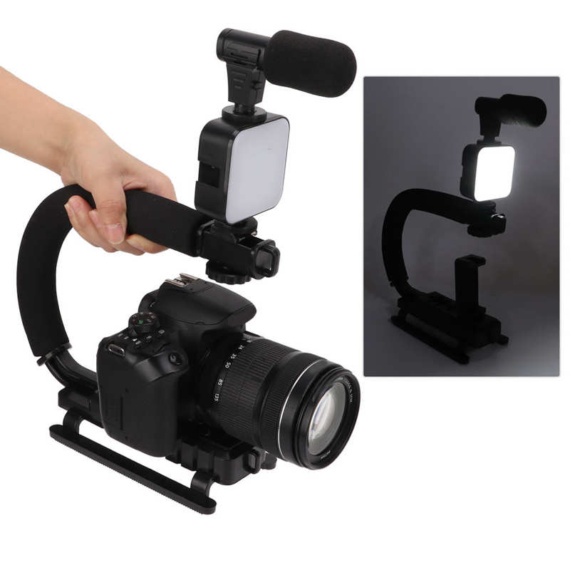 Handheld Camera Stabilizer 1/4 inch Thread U Shape Camera Stabilizer for Shooting for Outdoor