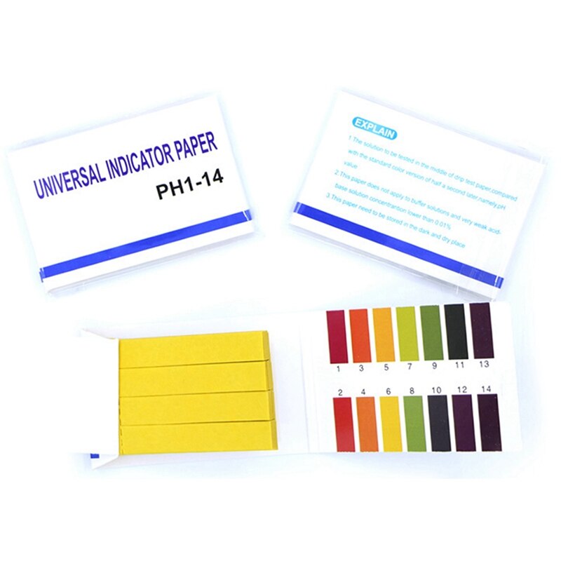 GTBL 100 Pieces Of PH Meter PH Indicator Paper Indicator Paper 1-14 Paper Litmus Tester Analytical Instrument: Default Title