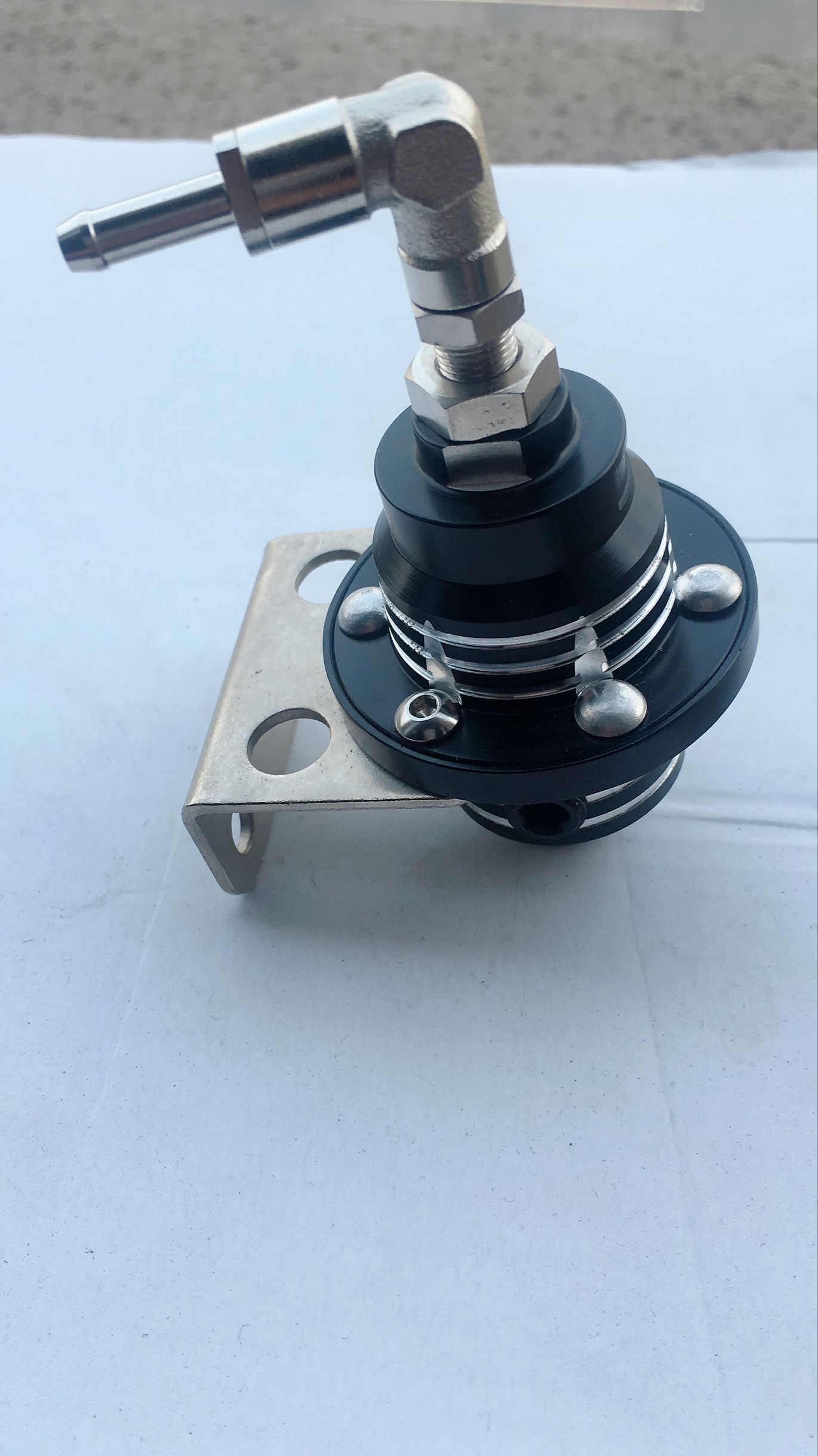 Regulador de presión de Combustible universal Jdm de aluminio, ajustable, de alta presión, FPR, tipo S,: black