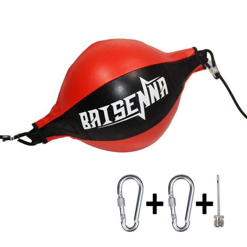 Punching Ball Pear Boxing Bag Training Reaction Speed Speed Balls Muay Thai Punch Boxe Fitness Sports Equipment Training Tools: Black-Red