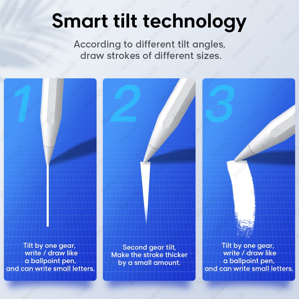 Para apple pencil 2, com rejeição palma ipad caneta stylus para ipad pro 11 12.9 2020 2018 2019 7th 8th ar 3 4 para ipad pro lápis