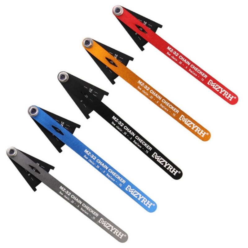 Multi-functional Bicycle Bike Chain Checker Wear Indicator Measuring Instrument Gauge Repair Checker Road Bike Accessories