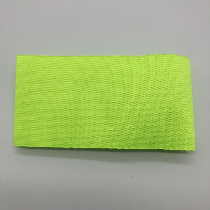 1 Pcs Football Arm Band Group Armband Football Soccer Captain Armband Player Leader Competition Mourning Activity Armband: Fluorescent green