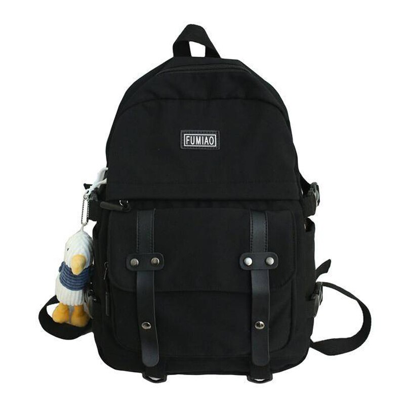 Joypessie dames mochila waterdichte nylon rugzak voor meisjes schooltas tieners rugzak reistas rugzak: Zwart  fm8079