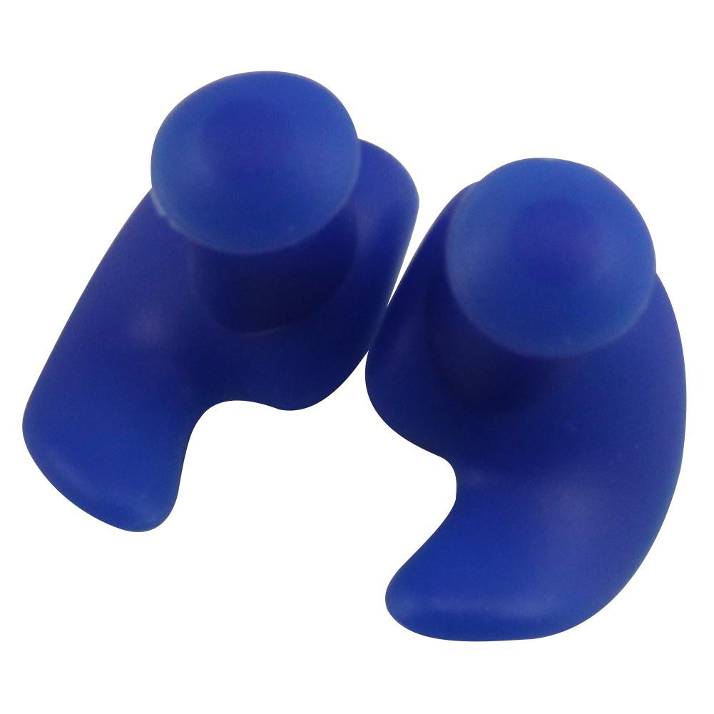 Ørepropper klassisk delikat tekstur 1 par vandtætte bløde ørepropper silikone bærbare ørepropper svømningstilbehør: Blå