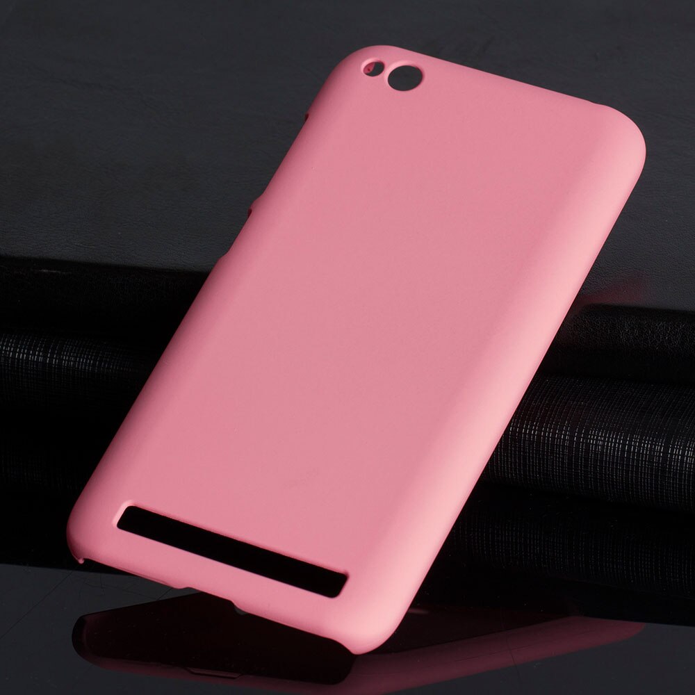 Matte Plastic Coque Cover 5.0For Xiaomi Redmi 5A Case Voor Xiaomi Redmi 5A Redmi5A Telefoon Terug Coque Cover Case: Pink