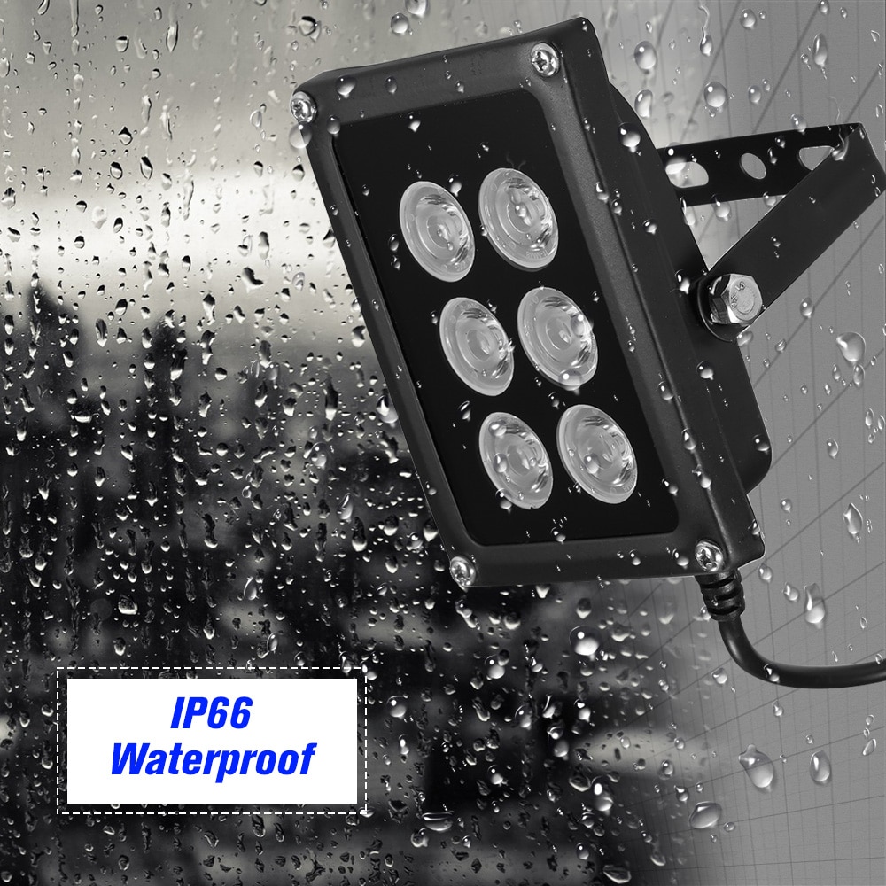 Infrarood Illuminator 6Pcs Array Ir Leds Ir Illuminator Nachtzicht Groothoek Outdoor Waterdicht Voor Cctv Security Camera