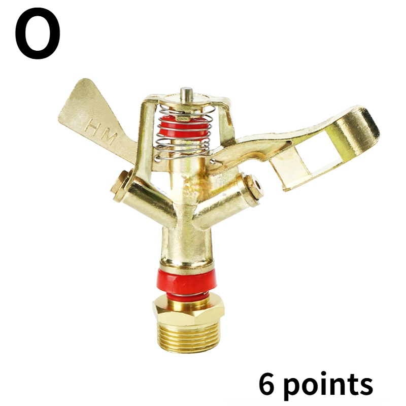 4 points 6 points plastic lawn sprinkler rocker 360-degree rotating sprinkler lawn sprinkler heads: O
