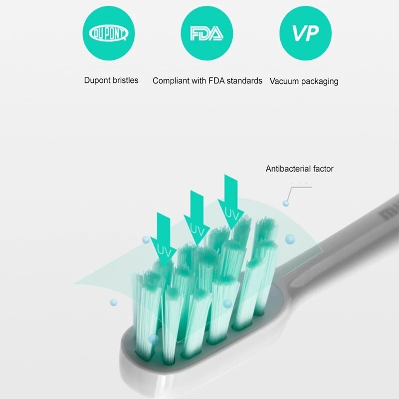 Xiaomi-cepillo de dientes eléctrico mijia T500, dispositivo dental sónico con vibración magnética de alta frecuencia, batería de larga duración, IPX7