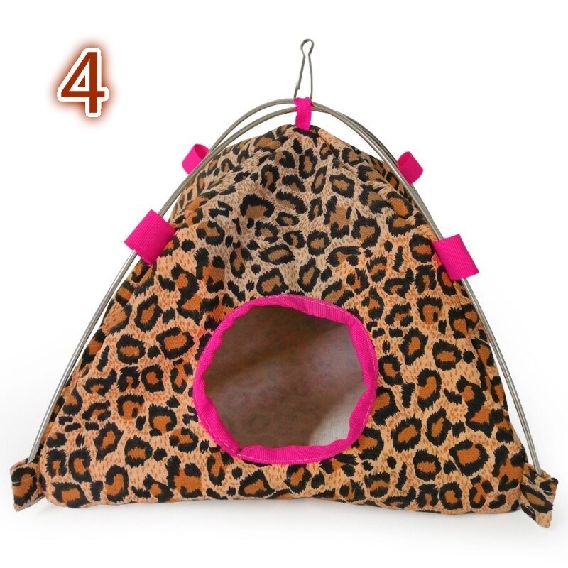 Tente nid de perroquet en toile, sac de couchage suspendu au sol, nid d&#39;oiseau, Hamster, nid en coton, hamac: 4