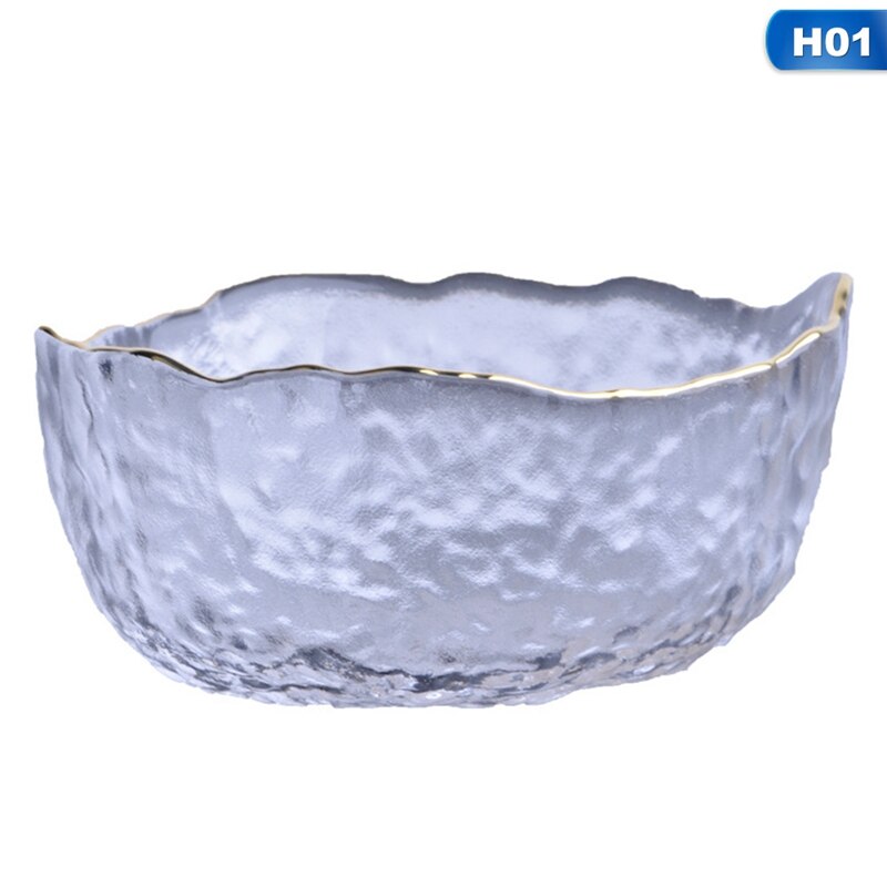 Onregelmatige Glazen Kom Fruit Ijs Slakom Servies Soep Dessert Fruit Kommen Keuken Servies Servies Decor: 01