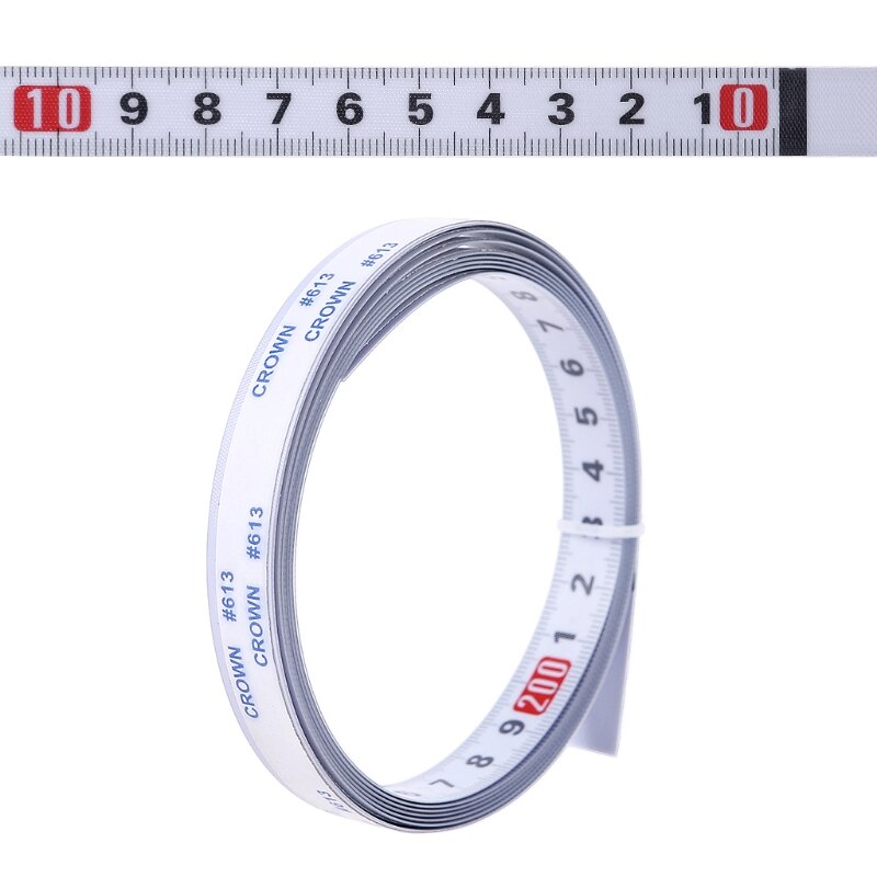 Stainless Steel Miter Track Tape Measure Self Adhesive Metric Scale Ruler T-track Router Table Saw Woodworking Tool: 2M-Right To Left