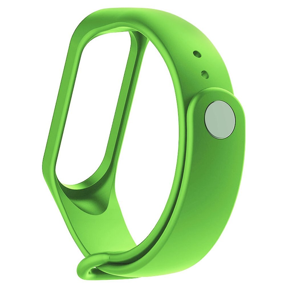 Correa de silicona deportiva para Xiaomi Mi Band 3/4, repuesto para pulsera deportiva: Green tea