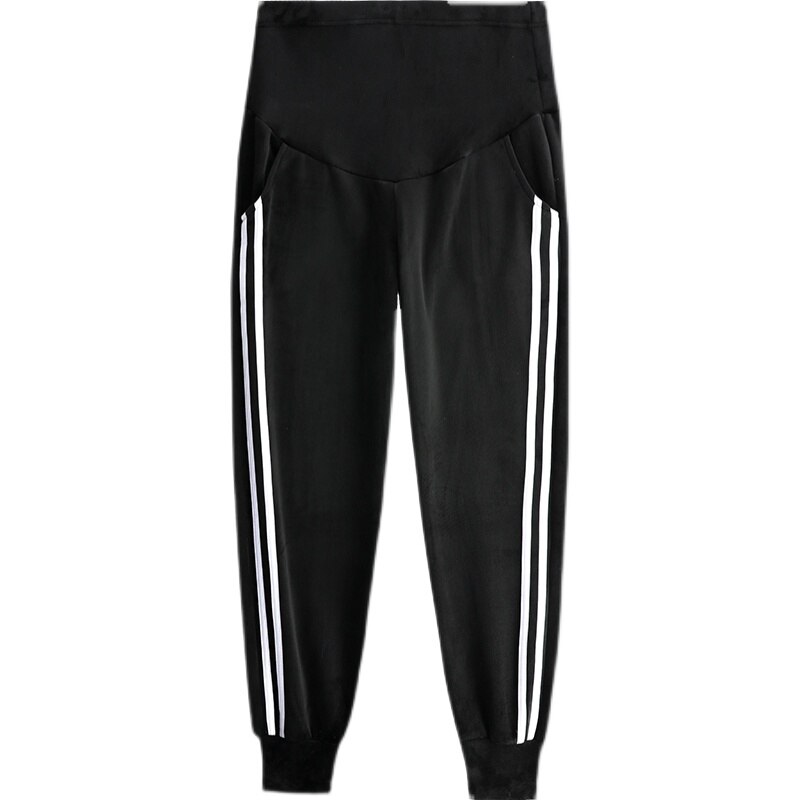3660 Winter Verdicken Warme Plus Samt Mutterschaft Hosen Sport lässig Bauch Jogginghose Kleidung für Schwangere Frauen Schwangerschaft