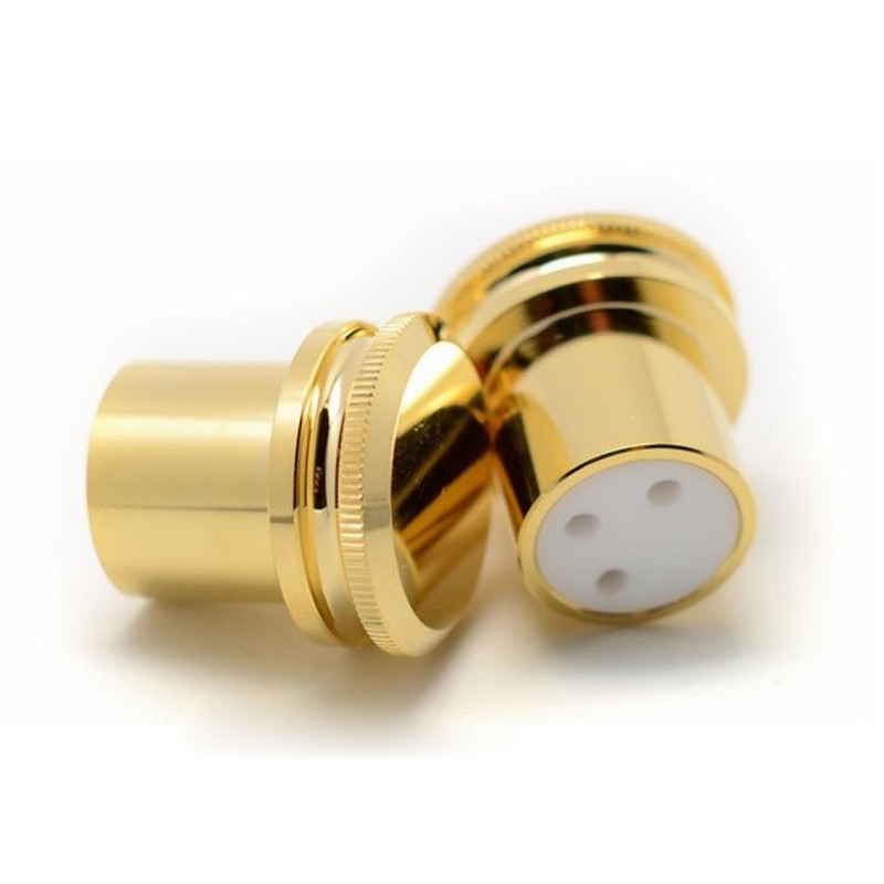 4pcs/lot Noise Stopper Gold Plated Copper XLR Plug Caps, XLR Protect Cap Noise Stopper