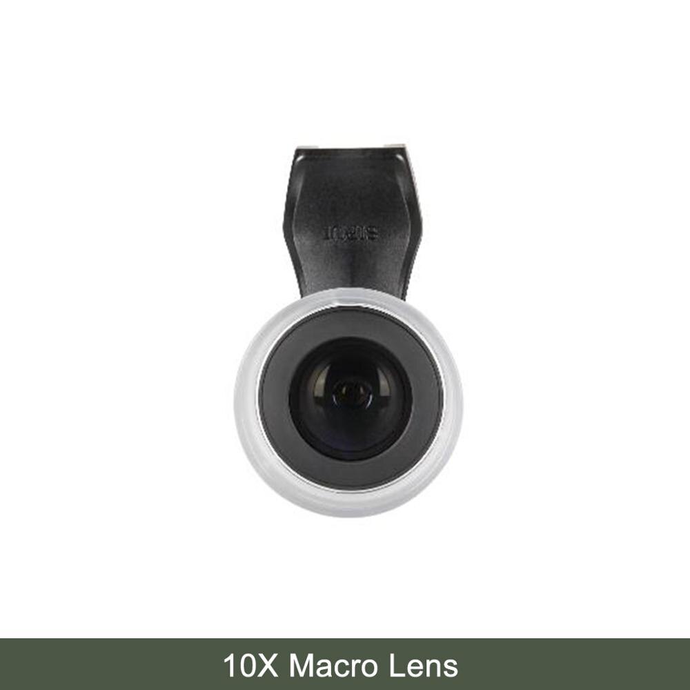 Sirui 18MM 60MM Wide Angle 10X Macro Phone Lens Fisheye Telephoto Portrait Camera Phone Lenses for iPhone 11 Pro Max 8 7 Huawei: 10X Macro Lens