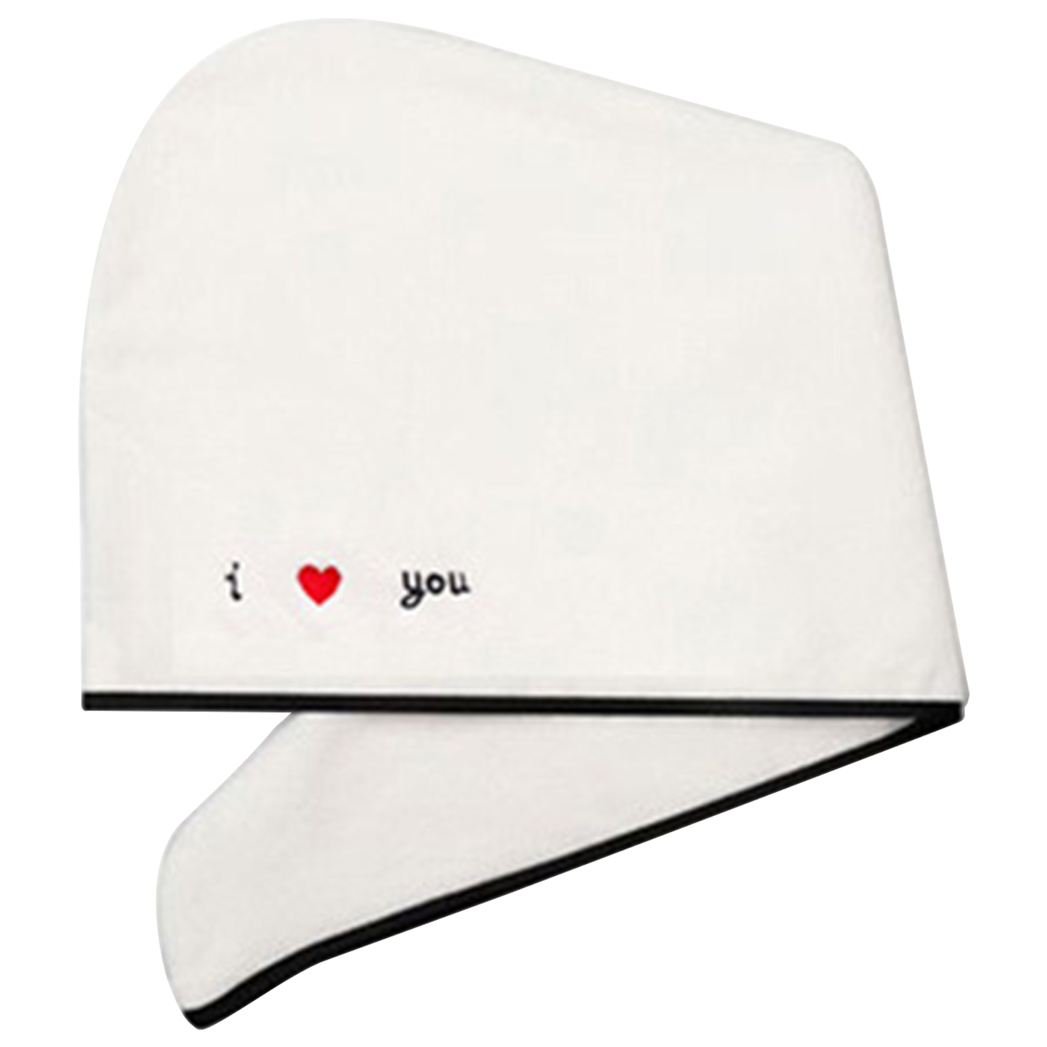 Badhanddoek Wrap Coral Fleece Sneldrogende Handdoek Cap Hoed Zacht Water Absorberende Haar Handdoek Wrap Douche Cap Met Knop voor Lady: love you