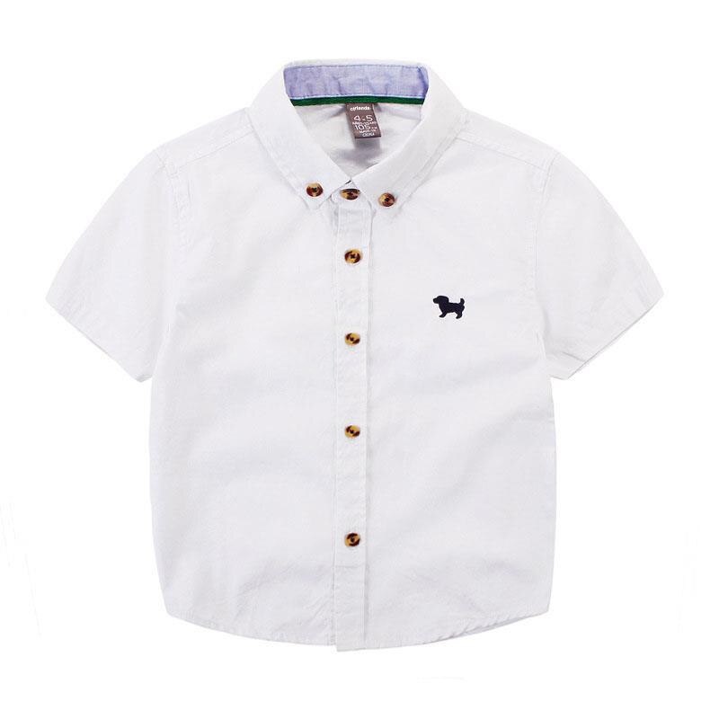Lange Mouwen Wit Baby Shirts Baby Boy Katoenen Oxford Shirt Tiener Lente Jongen Kleding Classic Tops Shirts Peuter Jongen