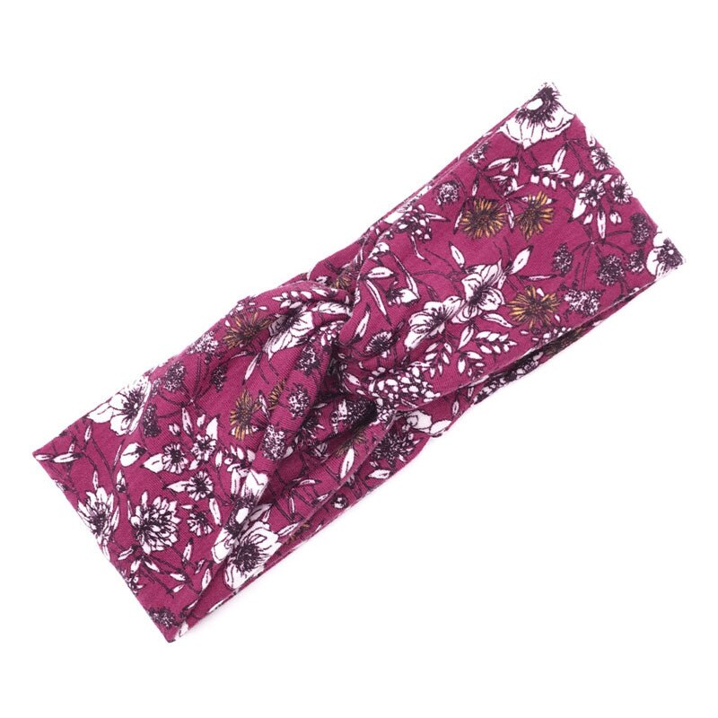 Frau Gedruckt Kreuz Stirnband Mädchen Sommer machen-hoch Haarband Elastische Bandanas Bandanas Sport Turban Haar Bands Haar Zubehör: 6