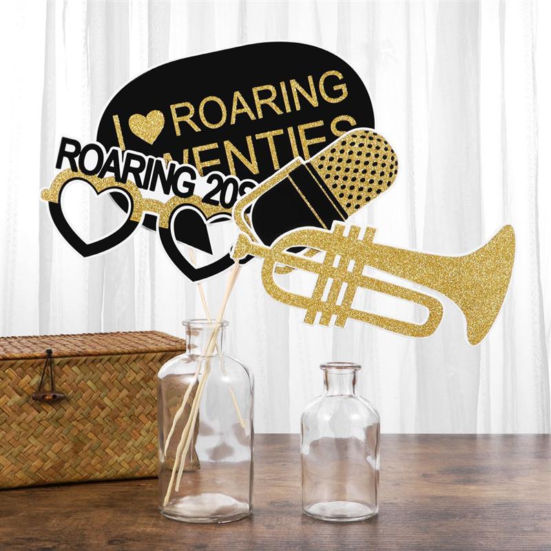 Amosfun 20PCS Funny 1920s Party Supplies for Decoration