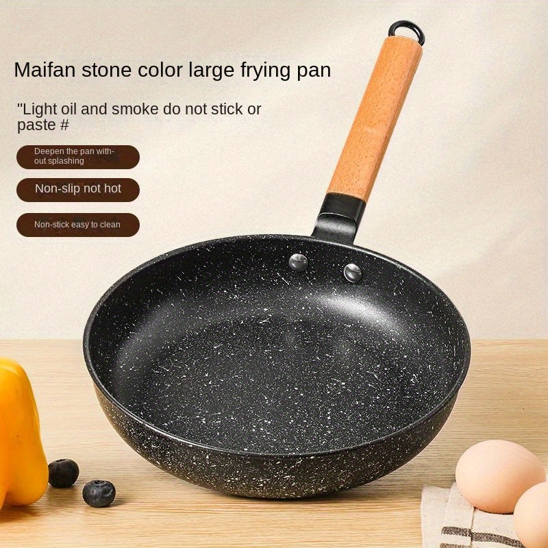 Non-stick stegepande bøfpande fiskepande husholdnings dyb jern stegepande