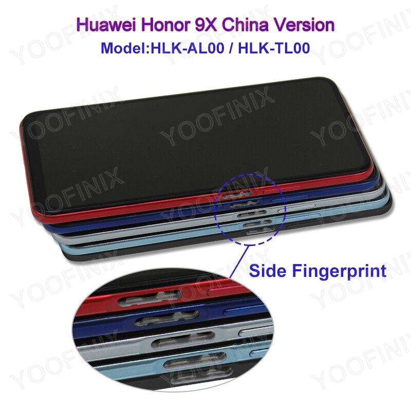 6.59 "pour Huawei Honor 9X LCD STK-LX1 Affichage Écran Tactile Numériseur Pour Huawei HLK-AL10 TL10 Pièces De Rechange