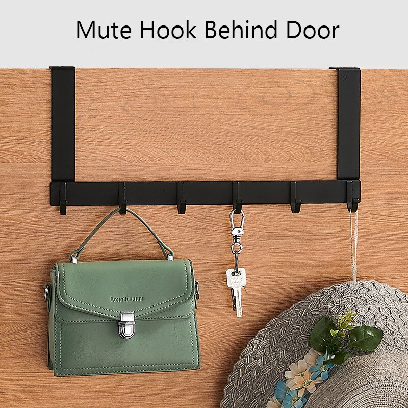Crochet de porte arrière pour armoire de cuisine, espace porte arrière en Aluminium, support de rangement suspendu, outils d&#39;organisation d&#39;épicerie