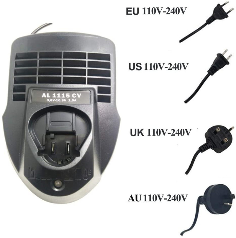 Li-ion Battery Replacement Charger AL1115CV for Bosch 10.8V 12V Li-ion Batteries Electrical Drill Bosch Power Tools EU US Plug