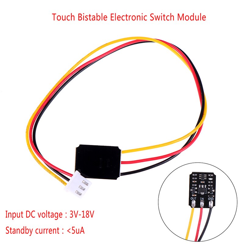 Mini Touch Schakelaar Dc 3V-18V 12V 2A Capacitieve Touch Bistabiele Elektronische Schakelaar Module Led relais 5V Voor Acryl Keramische