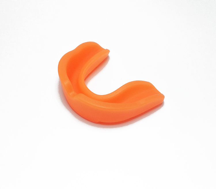 Protector bucal EVA para boxeo, protector bucal para Muay Thai, Taekwondo, deportivo, caja de tirantes para dientes, Sanda, Rugby, MMA, suministros: Naranja