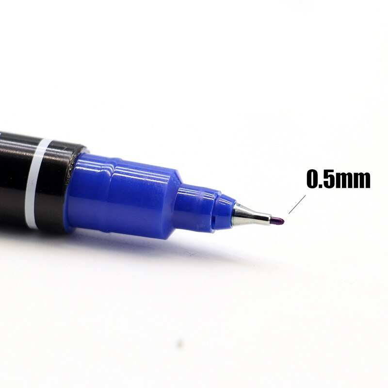 Fineliner-rotuladores de doble punta para dibujo de neumáticos, marcador permanente de secado rápido para tela de metal, , 0,5/1mm, 3 unidades