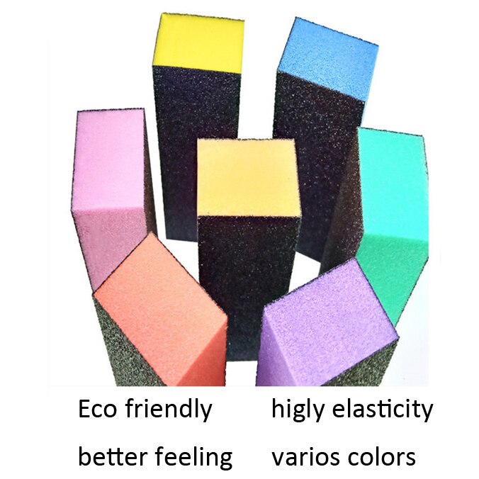 Esponja superior duradera para limar uñas, bloque de pulido acrílico, pedicura, manicura, herramienta de Arte de uñas