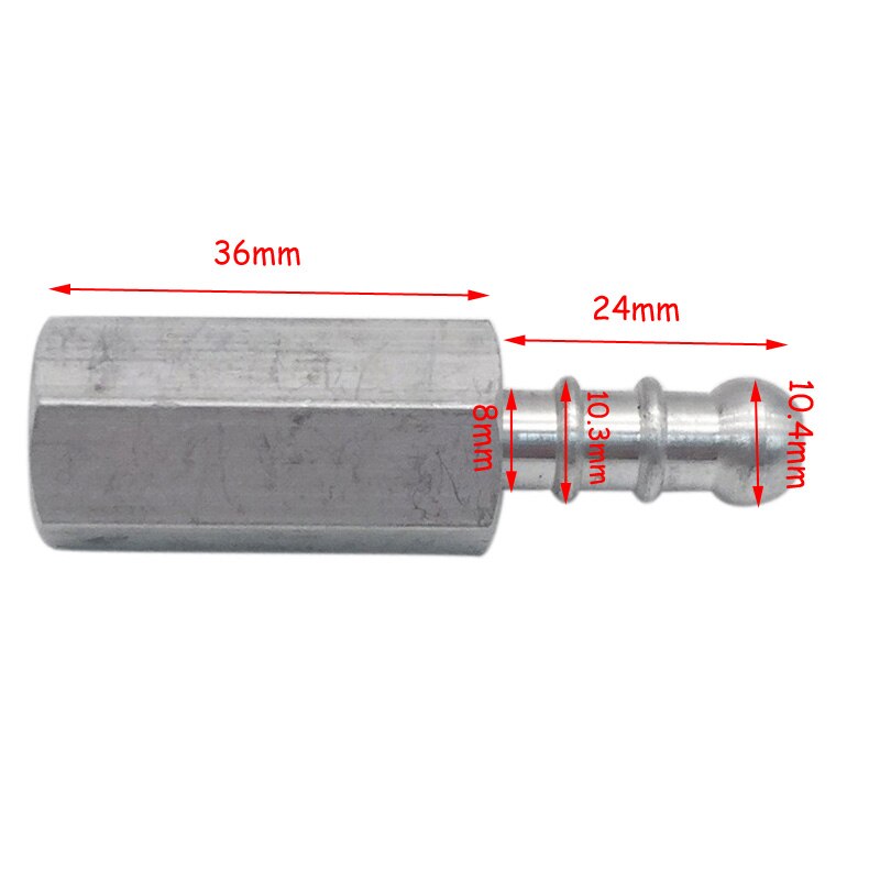 2PCS Gas Heater Valve Connector Internal Thread M10 * 1 Thread 10mm Pagoda Aluminum Connector