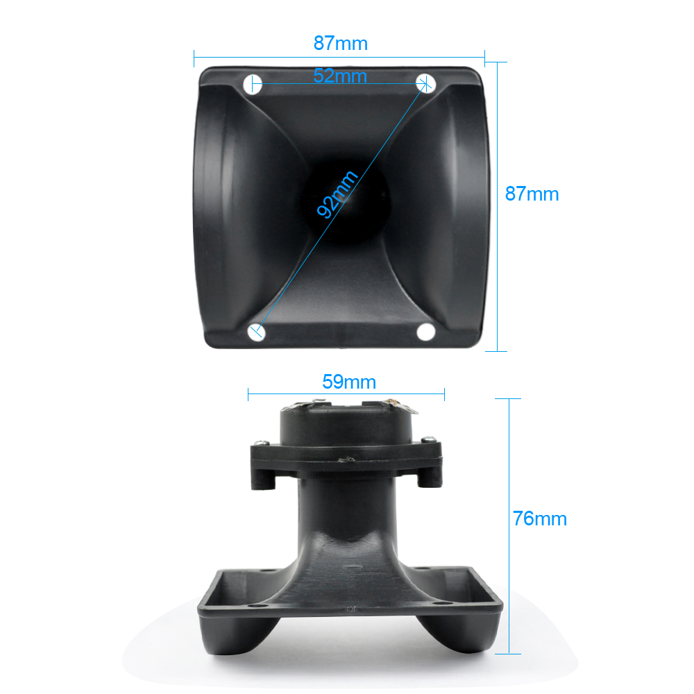 AIYIMA – Tweeter piézoélectrique, 2 pièces, 87x87MM, haut-parleur, triple Audio, tête de pilote