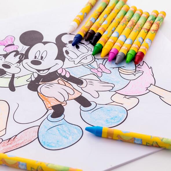 Cire lavable Kawaii pour dessin, peinture à l&#39;huile, Graffiti, crayon, papeterie scolaire et de bureau, d&#39;anniversaire pour enfants, 48 pièces/ensemble
