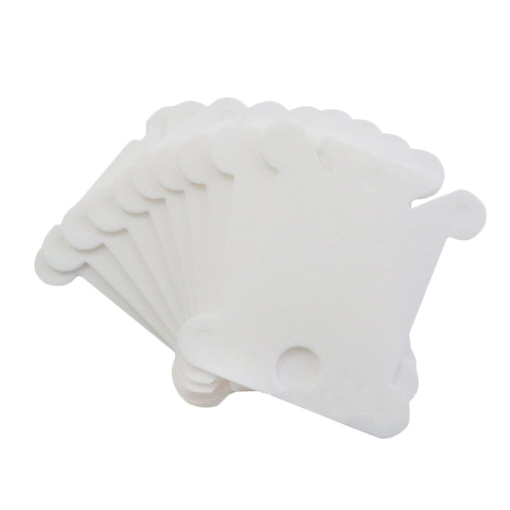 120PCS Embroidery Thread Holder Floss Craft Bobbin Cross Stitch Storage Holder Plastic Sewing Thread Board Card Thread Organizer